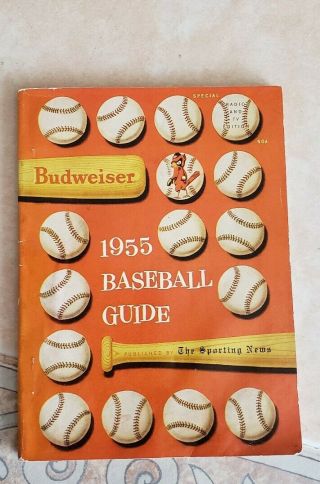The Sporting News 1955 Budweiser Baseball Guide