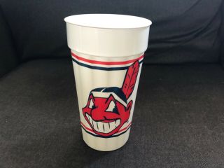 Vintage Cleveland Indians Plastic Drinking Cup Chief Wahoo Jacobs Field