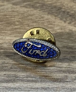 Vintage Ford Oval Hat Vest Lapel Pin Tie Tack.  Ford Truck Car Advertising Early