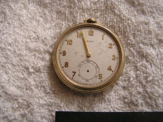 Antique Elgin 7 Jewels Pocket Watch Lllinois Watch Case Co 10k Rolled Gold Plate