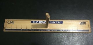 Vintage Lion Ribbon Company / Offray Ez Bow Maker No Instructions