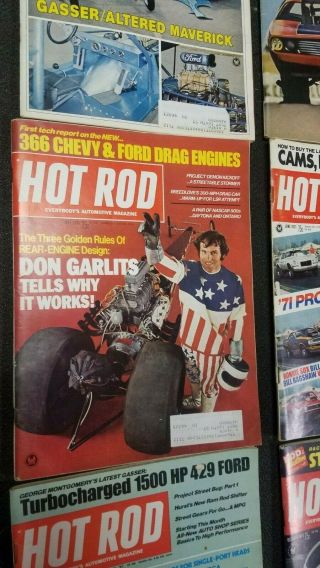 Vintage Hot Rod Magazines 1971 - 11 Issues