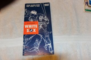 1967 Chicago White Sox Baseball Spring Training Roster Media Guide