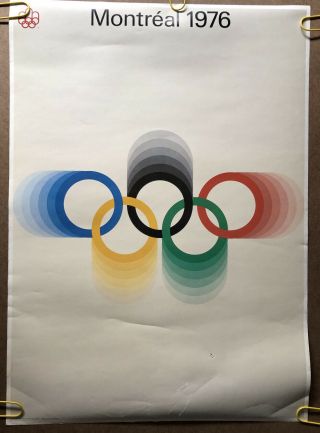 Vintage Poster Montreal 1976 Olympic Pinup Print Sports Memorabilia