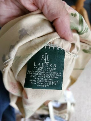 A pillowcases RALPH LAUREN Therese tan antique Floral Cottage theresa 2 3