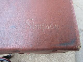 Vintage Simpson 260 Series 3 Multi - Meter W/ Case & Probes Volt Ohm Milliammeter 2