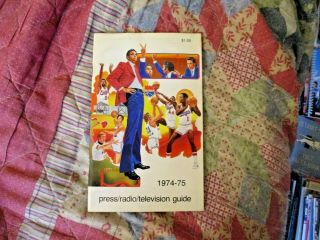 1974 - 75 Kansas City - Omaha Kings Media Guide Yearbook Tiny Archibald 1975 Nba Ad