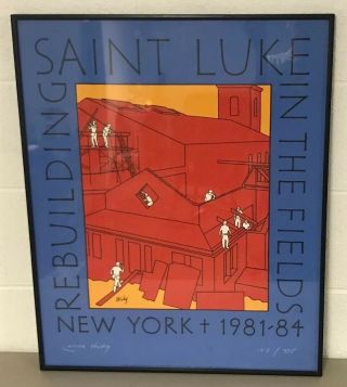 Vintage Lance Hidy Rebuilding Saint Luke In The Fields Signed 155/375 Poster