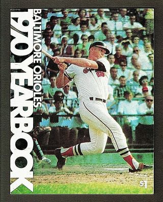1970 Baltimore Orioles Yearbook,  Brooks Robinson,  Frank Robinson,  Boog Powell