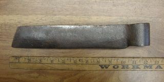 Antique Blacksmith Hand Forged Froe Head,  2lbs.  5.  2oz. ,  Shingle Splitting,  Carpenter