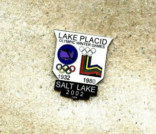 1932 1980 Logo Lake Placid 2002 Salt Lake City Winter Olympic Games Pin Enamel