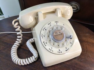 Vintage 1960s Western Electric C/d 500 Rotary Dial Desktop Phone