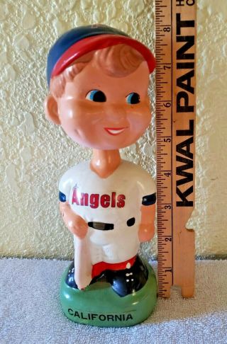 Vintage California Angels Baseball Bobblehead Mn Twins Error Mlb