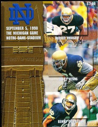 2 - 1998 Michigan,  Lsu Vs Notre Dame Football Programs Ft21