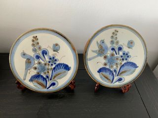 Two Vintage Ken Edwards El Palomar Tonala Pottery Trivet Hot Plates