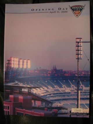 Comerica Park Detroit Tigers Inaugural Game Le Numbered Program 2000