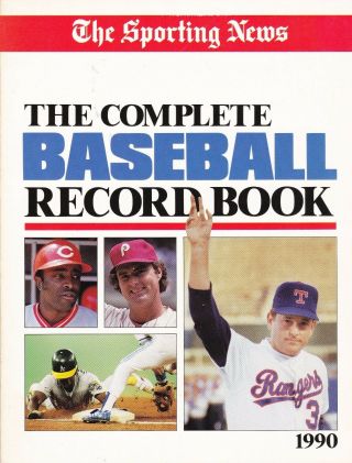 1990 The Sporting News Complete Baseball Record Book