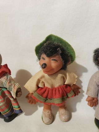 Vintage Steiff Mecki Hedgehog Doll Family Micki 1960s Germany 3