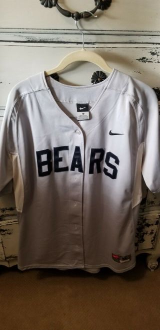 Nike " Bad News Bears " Xl Gray Baseball Jersey Swoosh 22 Stitched Authentic