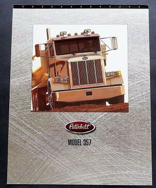 1997 Peterbilt 357 Heavy Duty Truck Sales Brochure 4 Pages Pt357