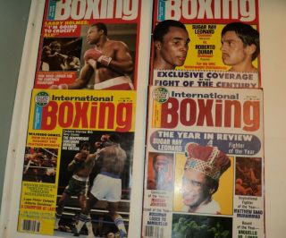 8 - 1980 World & International Boxing Magazines,  Leonard,  Holmes,  Spinks
