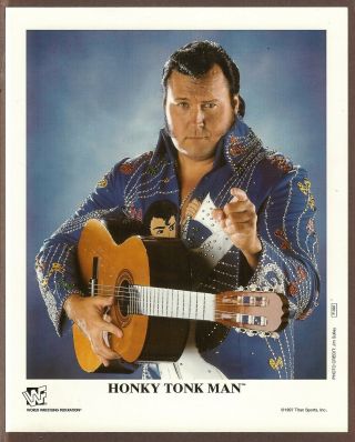 1997 Press Photo Pro Wrestler Publicity Photo Wayne Farris Honky Tonk Man