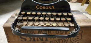 Antique Corona Model 3 Small Metal Typewriter (H) ?? Foldable 2