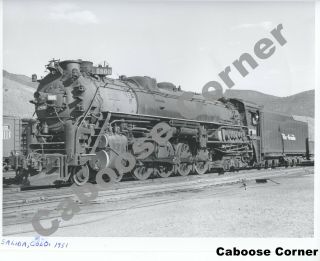 Denver & Rio Grande Western 1800 Salida Co 1951 B&w Photo (l0142)