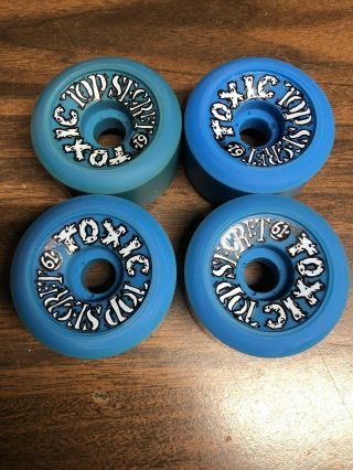 Toxic Top Secret 61 Nos Skateboard Wheels From 80 