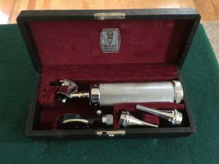 Doctors Eye And Ear Exam Set.  Antique Vintage Welch Allyn Opthalm/otoscope Set.