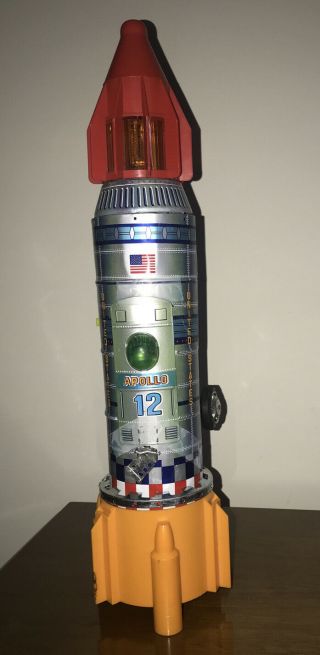 Vintage Apollo 12 Rocket Ship Toy - Trade Mark Ky - Made In Japan - 18 