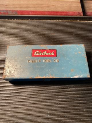 Vintage Giller Tool Co Small Metal Tool Box Socket Tray 6 - 3/4”x3”x1 - 1/4”