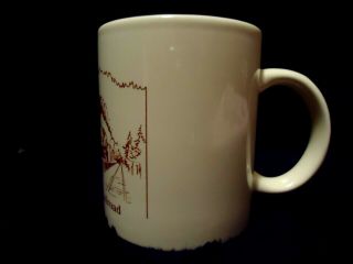 Adirondack Scenic Railroad Coffee Cup Mug Thendara Old Forge Big Moose NY vtg 3