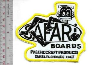 Vintage Surfing California Safari Surfboards Santa Fe Springs,  Ca Promo Patch