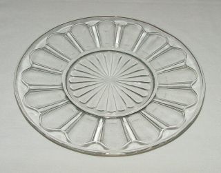 Set Of Six Perfect Vintage Hocking " Colonial/knife & Fork " Lunch/salad Plates