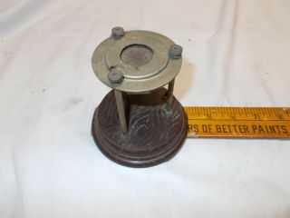 ?crystal Detector? Plastic Stand Vintage Round Marked; " Part No.  3106 - N "