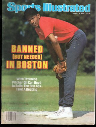Sports Illustrated 1986 Boston Red Sox Pitcher Oil Can Boyd No Label