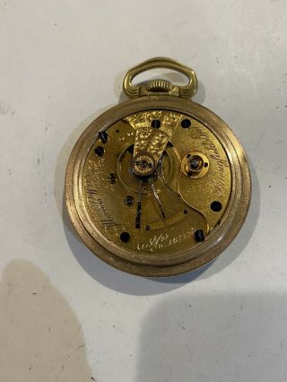 Early 11 Jewel Running Illinois Transition Antique American Pocket Watch