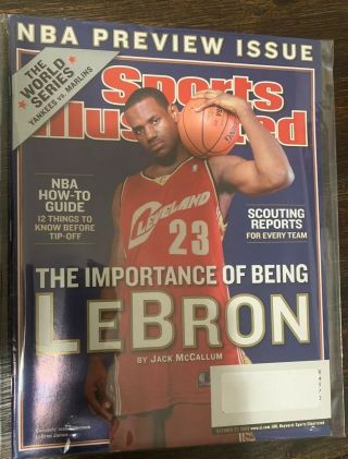 Sports Illustrated " The Importance Of Being Lebron " October 27,  2003