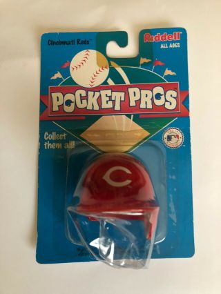 1997 Cincinnati Reds Pocket Pro Mini Helmet In Package