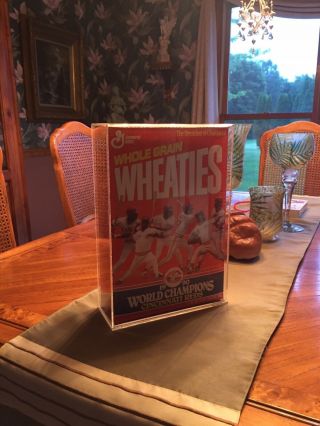 W Acrylic Cover 1990 World Series Cincinnati Reds Baseball Wheaties Box