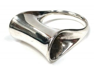 Vintage Robert Lee Morris Rlm Studio Sterling Silver Saddle Ring - Size 8.  5