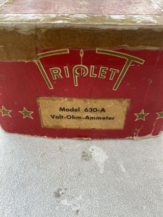 Triplett Model 630 - A Volt Ohm Ammeter Vintage Time Capsule 2