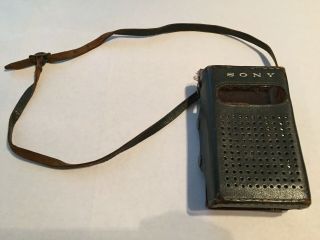 Sony Tr - 817 Eight Transistor Pocket Radio Travel Case - Vintage 1960 