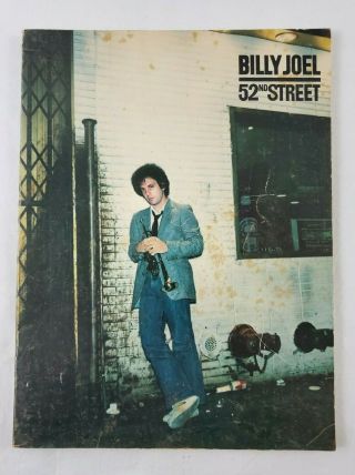 Vintage Billy Joel 52nd Street Song Book Sheet Music