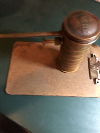 Vintage Eagle Brass No 66 Pump Oiler Oil Can Fixed Spout Finger Trigger