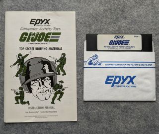 G.  I.  Joe Apple Ii Epyx Vintage Computer Game 1985 Gi Joe