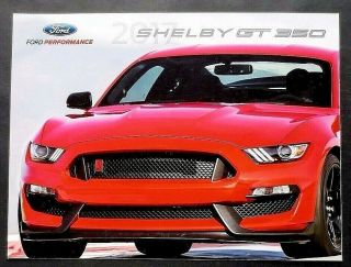 2017 Ford Mustang Shelby Gt 350 Performance Brochure 6 Pages Fsgt17
