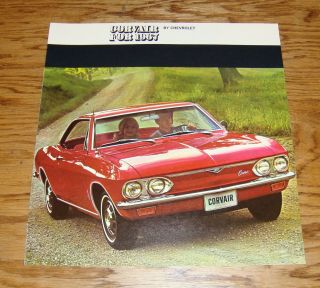 1967 Chevrolet Corvair Sales Brochure 67 Chevy