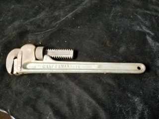 Vintage Craftsman 14 " Adjustable Pipe Monkey Wrench Guaranteed As Mark